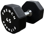 French Fitness Urethane 8 Sided Hex Dumbbell 45 bs - Single Image