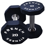 French Fitness Urethane 8 Sided Hex Dumbbell Set, 5-100 lbs Image