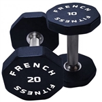 French Fitness Urethane 8 Sided Hex Dumbbell Set, 5-75 lbs Image