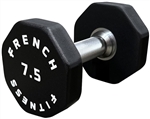 French Fitness Urethane 8 Sided Hex Dumbbell 7.5 lbs - Single Image