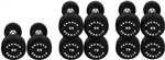 French Fitness Urethane Round Pro Style Dumbbell Set, 55-75 lbs Image