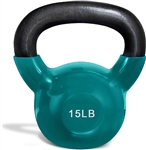 French Fitness Vinyl Kettlebell 15 lbs Image