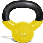 French Fitness Vinyl Kettlebell 5 lbs Image