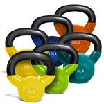 French Fitness Vinyl Kettlebell Set 5-30 lbs Image