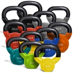 French Fitness Vinyl Kettlebell Set 5-60 lbs Image