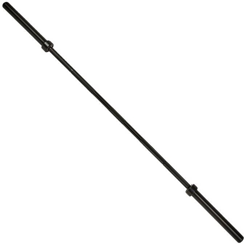 French Fitness 7' Black Olympic Bar - 45 Lbs | Fitness Superstore
