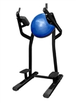 French Fitness FFB Black Half Ball Captain's Chair Leg Raise VKR Image