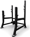 French Fitness FFB Black Olympic Military Bench Image