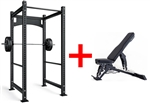 French Fitness R30 Commercial Power Rack / Bench Combo Image