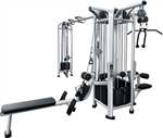 French Fitness FFS Silver 5 Stack Multi Jungle Gym Image
