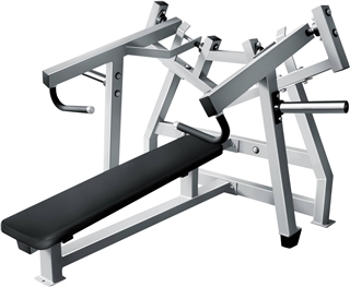 French Fitness FFS Silver Leverage Horizontal Bench Press Image