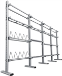 French Fitness FFS Silver Universal Storage Rack System Image