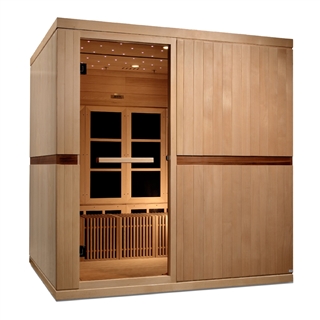 GoldenDesigns GDI-6880-01 Elite Catalonia 8 Person Ultra Low EMF FAR Infrared Sauna | Image