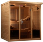 GoldenDesigns GDI-6996-01 Monaco Elite 6 Person Near Zero EMF Far Infrared Sauna | Image