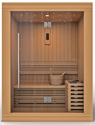 Golden Designs GDI-7289-01 "Sundsvall Edition" Traditional Steam Sauna - Canadian Red Cedar | Image