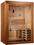 Golden Designs GDI-7289-02 Sundsvall Traditional Steam Sauna - Canadian Red Cedar | Image