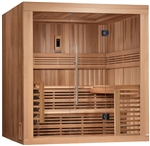 GoldenDesigns GDI-7689-01 Osla Edition Red Cedar Sauna | Image