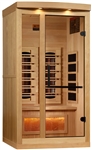 Golden Designs GDI-8010-03 Full Spectrum PureTech Near Zero EMF FAR Infrared Sauna with Himalayan Salt Bar | Image