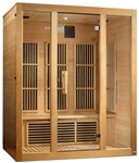 GoldenDesigns MX-J306-01-ZF Maxxus Bellevue 3 Person Near Zero EMF FAR Infrared Sauna | Image