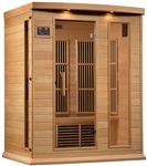 GoldenDesigns MX-K306-01-ZF Hemlock Maxxus 3 Person Near Zero EMF FAR Infrared Sauna | Image