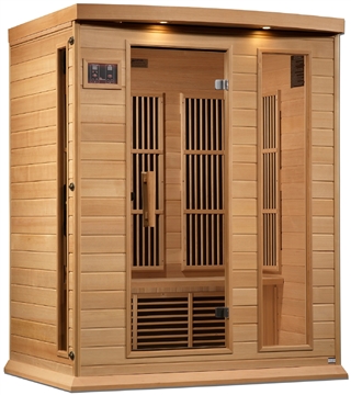 GoldenDesigns MX-K306-01-ZF Hemlock Maxxus 3 Person Near Zero EMF FAR Infrared Sauna | Image