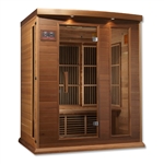 GoldenDesigns MX-K306-01-ZF CED Canadian Red Cedar Maxxus "Avignon Edition" 3 Person Near Zero EMF FAR Infrared Sauna | Image