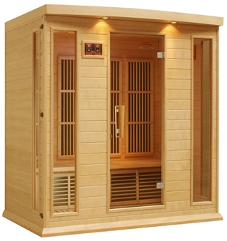 GoldenDesigns MX-K406-01 Hemlock LEMF Maxxus Far IR Sauna | Image