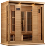 GoldenDesigns MX-K406-01-ZF Hemlock Maxxus 4 Person Near Zero EMF FAR Infrared Sauna | Image