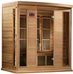 GoldenDesigns MX-K406-01-ZF CED Maxxus Montilemar Edition 4 Person Near Zero EMF FAR Infrared Sauna | Image