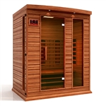 GoldenDesigns MX-M306-01-FS CED Canadian Red Cedar Maxxus 3 Person Full Spectrum Infrared Sauna | Image