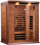 GoldenDesigns MX-M306-01-FS CED Canadian Red Cedar Maxxus 3 Person Full Spectrum Infrared Sauna | Image