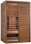 GoldenDesigns S-Line MX-S206-01-FS-PC Maxxus Full Spectrum Infrared Sauna - Pacific Cedar | Image