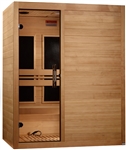 GoldenDesigns S-Line MX-S306-01-ULEMF-Elite Maxxus Ultra Low EMF FAR Infrared Sauna Canadian Hemlock | Image