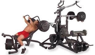 Body-Solid SBL460P4 Freeweight Leverage Gym Package Image