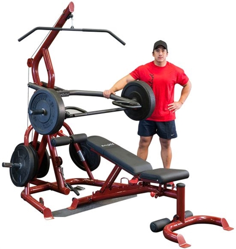 Body-Solid GLGS100P4 Corner Leverage Gym Package | Fitness Superstore