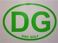 DG Disc Golf Window Decal