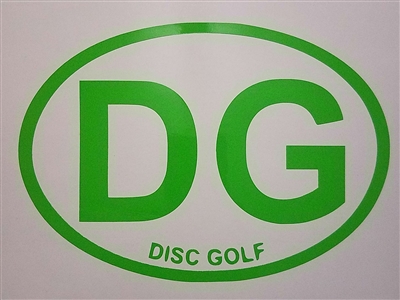 DG Disc Golf Window Decal