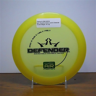 Dynamic Discs Lucid Air Defender 161.9g