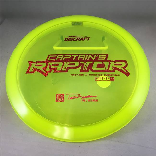 Discraft Z Captain's Raptor 173.0g - First Run Stamp