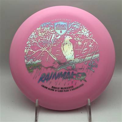 Discmania Color Glow D Line Flex 3 Rainmaker 173.5g - Eagle McMahon's Triumph Series Bottom Stamp