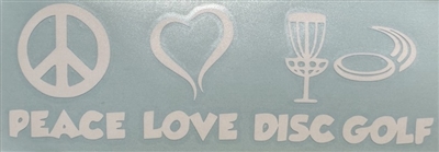 Peace Love Disc Golf Vinyl