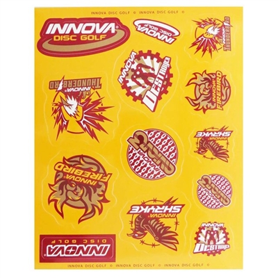Innova Disc Golf Sticker Sheets