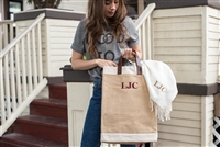 Lily Collins' Gratitude Tote inspired and designed by the foster youth of Stepping Forward Los Angeles