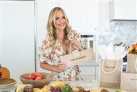 Molly Sims collaboration with Rachel Miriam featuring the Sparkle Collection Wine Tote