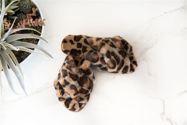 Erin Lim's Girl's Night Collection featuring faux fur slippers. Benefiting Freedom & Fashion