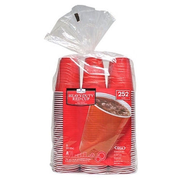 Red Plastic Cups 18oz, 240pk