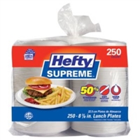 Hefty Supreme Foam Plates 9 inch, 250pk
