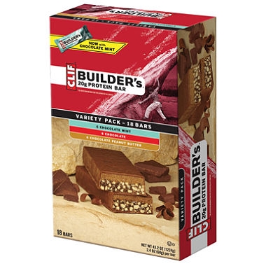 Cliff Builders Protein Bar Variety Pack