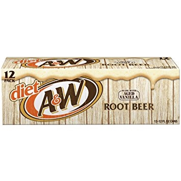 A&W Root Beer Diet, 12 oz, 12 cans