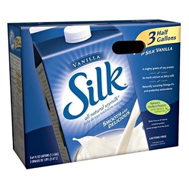 Silk Vanilla Soymilk 64 oz, 3ct